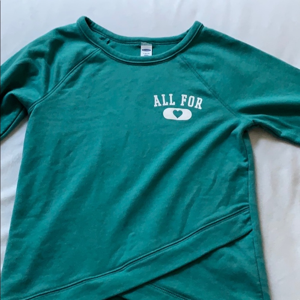 old navy “all for love” sweater